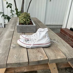 mens 11.5 white converse high top